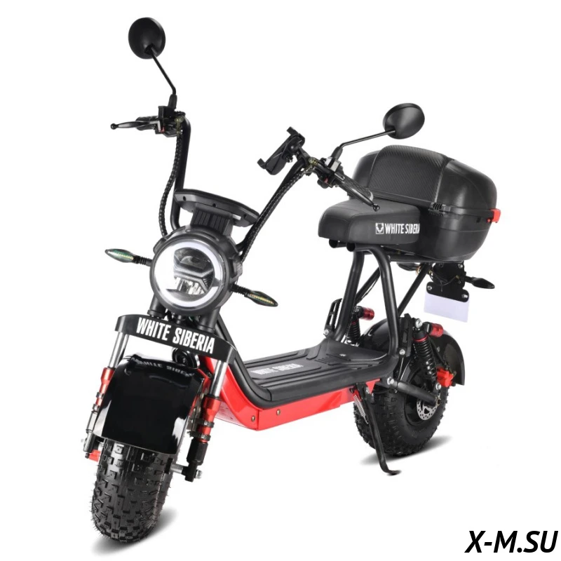 Электроскутер WHITE SIBERIA MINI R 2.0 1200W BLACK Электроскутер WHITE SIBERIA MINI R 2.0 1200W BLACK