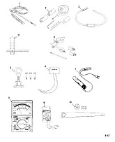 Инструменты (Часть 1) 4-Х ТАКТНОГО ПЛМ MERCURY 6 Серийный номер от 0R067090 и выше