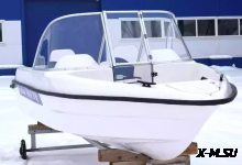 Стеклопластиковая моторная лодка Wyatboat-430 DCM (килевая)