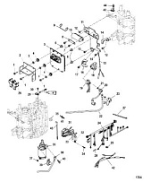 Электрические компоненты 4-Х ТАКТНОГО ПЛМ MERCURY 30 Серийный номер от 0P153500 до 0P400999