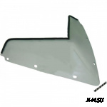 Стекло ветровое для снегохода Polaris RUSH 2011-тонированное (высота 18см, толщ.3мм, ПЭТг) (черный)